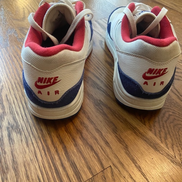 Nike Air Max 1 White Red Blue - Picture 4 of 7